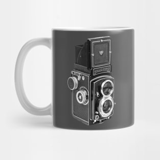 Vintage 1950s Twin Lens Camera - Open Hood Mug